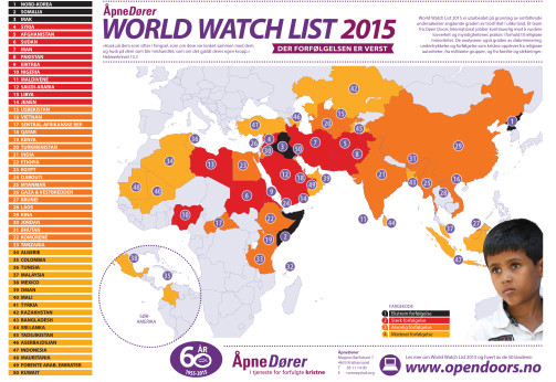 mapa pronásledování 2015